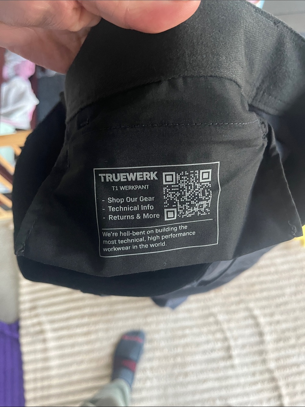 TrueWerk T1 Men's Cargo Pants - Navy Blue - Picture 7 of 7